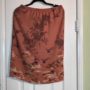 Pleione - Pencil Autumn Pattern Skirt, Size Medium, NWOT